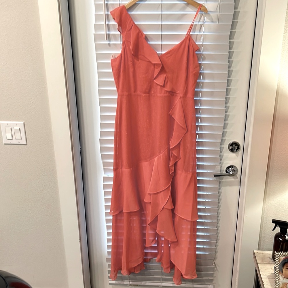 BCBGeneration Coral Party Dress. New with tags. Size 14
